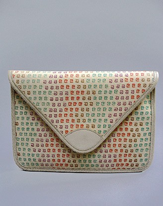 70S PIERRE CARDIN   RAINBOW LOGO CLUTCH